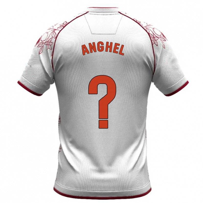 Danxen Mulher Camisola Nicolas Anghel #0 Branco Borgonha Alternativa 2025/26 Camisa Brasil