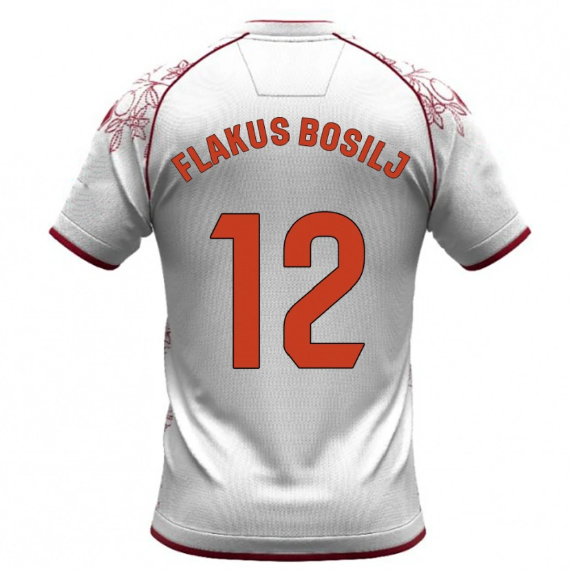 Danxen Mulher Camisola David Flakus Bosilj #12 Branco Borgonha Alternativa 2025/26 Camisa Brasil