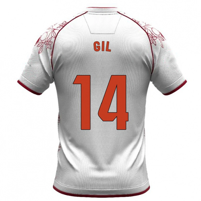 Danxen Mulher Camisola Óscar Gil #14 Branco Borgonha Alternativa 2025/26 Camisa Brasil