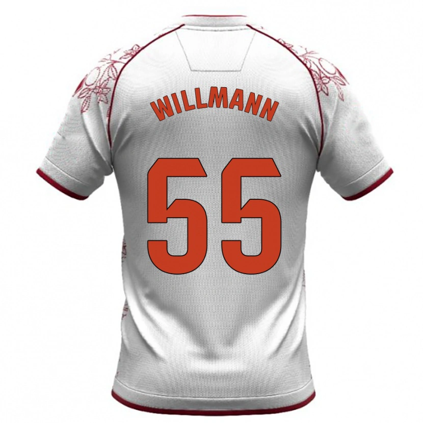 Danxen Mulher Camisola Michal Willmann #55 Branco Borgonha Alternativa 2025/26 Camisa Brasil