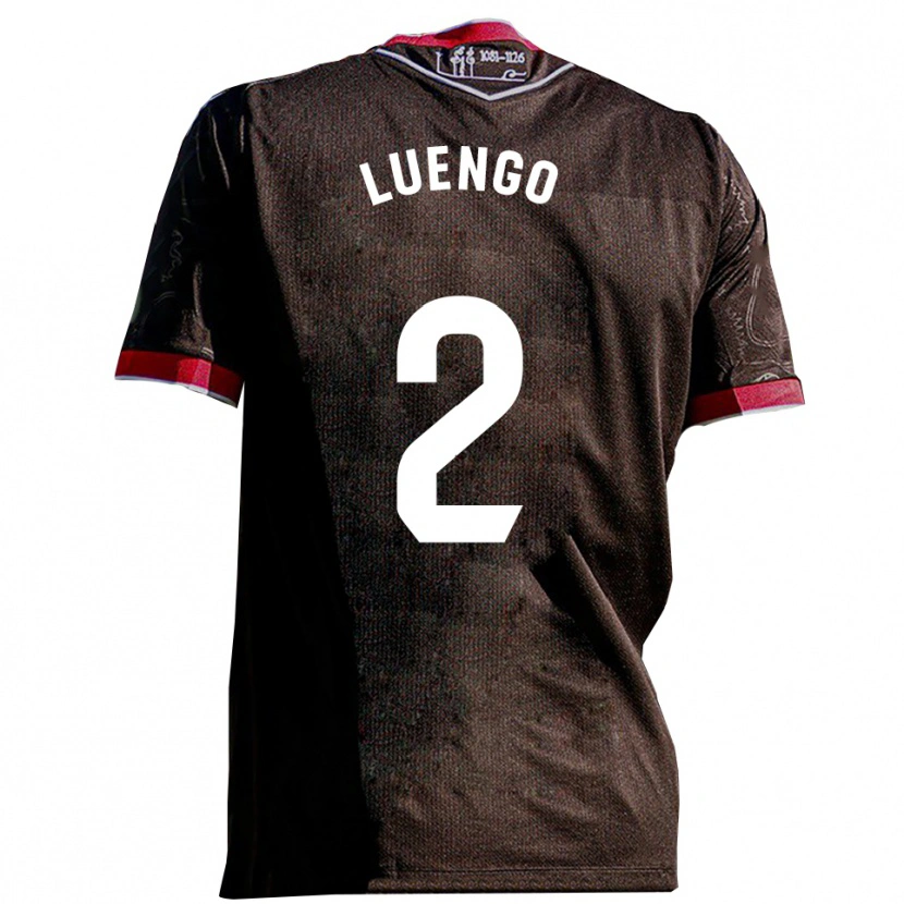 Danxen Mulher Camisola Carlos Luengo #2 Preto Vermelho Alternativa 2025/26 Camisa Brasil