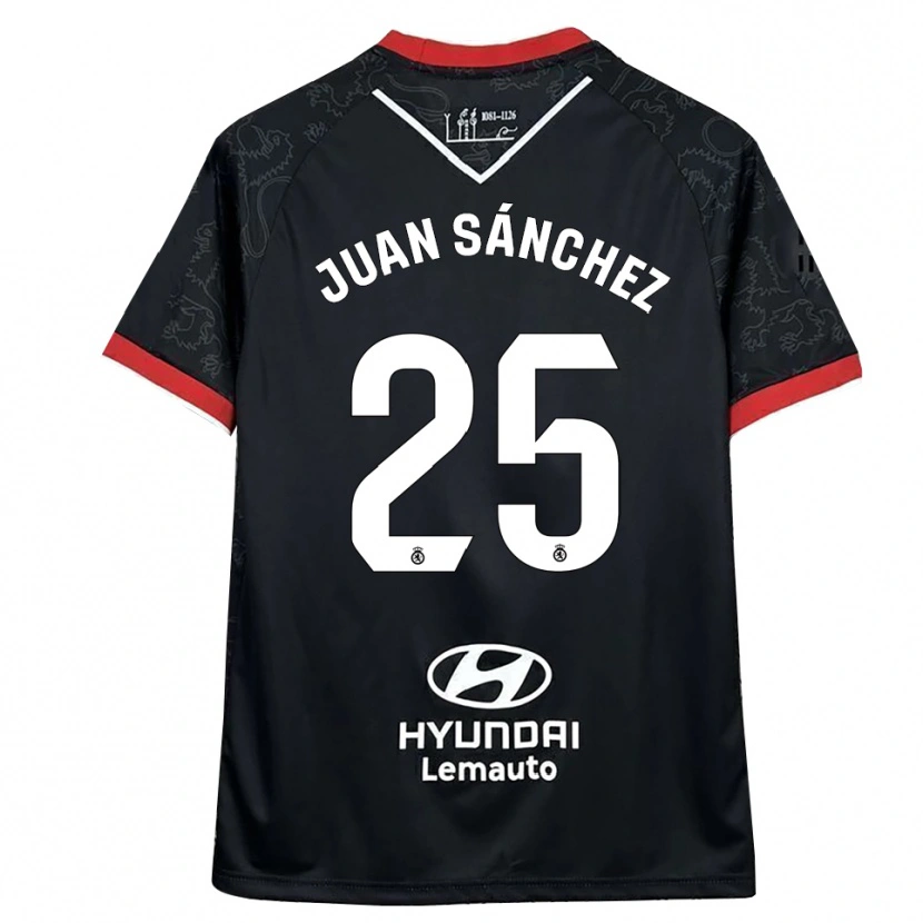 Danxen Mulher Camisola Juan Sánchez #25 Preto Vermelho Alternativa 2025/26 Camisa Brasil