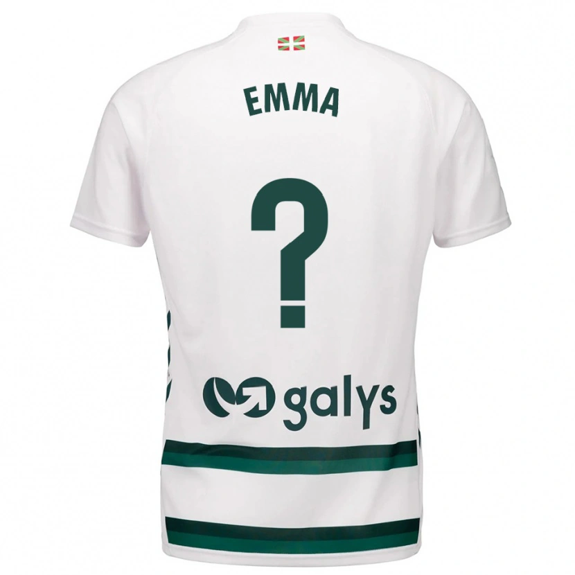 Danxen Mulher Camisola Emma Moreno Torres #0 Branco Verde Alternativa 2025/26 Camisa Brasil