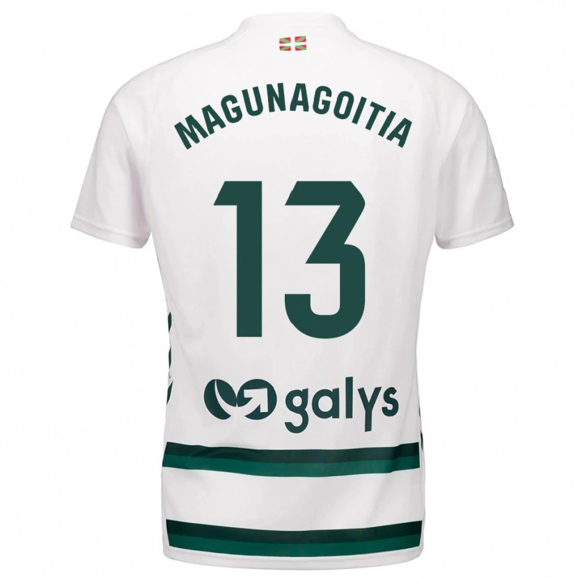 Danxen Mulher Camisola Jonmi Magunagoitia #13 Branco Verde Alternativa 2025/26 Camisa Brasil