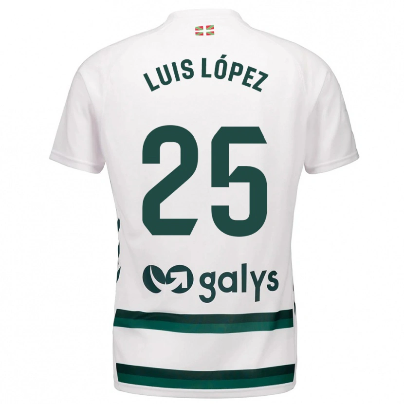 Danxen Mulher Camisola Luis López #25 Branco Verde Alternativa 2025/26 Camisa Brasil