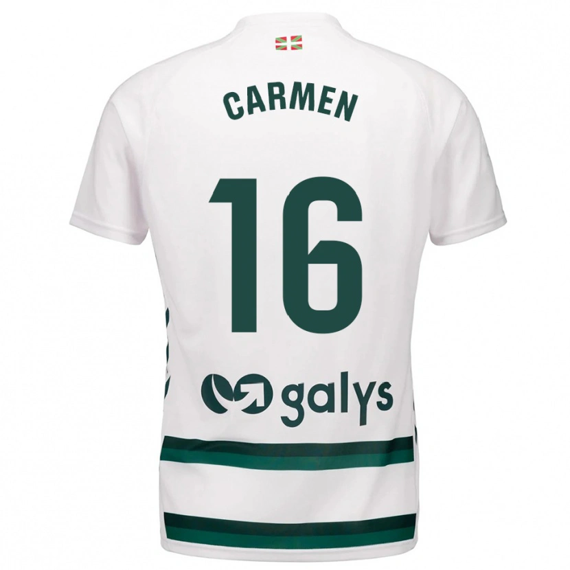 Danxen Mulher Camisola Carmen Álvarez Sánchez #16 Branco Verde Alternativa 2025/26 Camisa Brasil