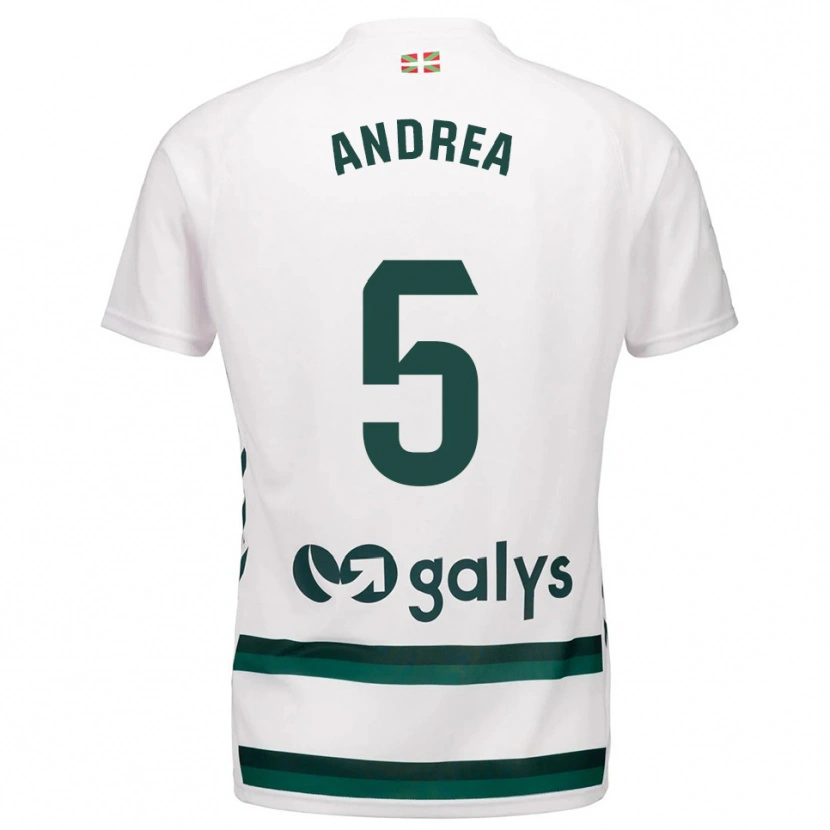 Danxen Mulher Camisola Andrea Sierra Larrauri #5 Branco Verde Alternativa 2025/26 Camisa Brasil