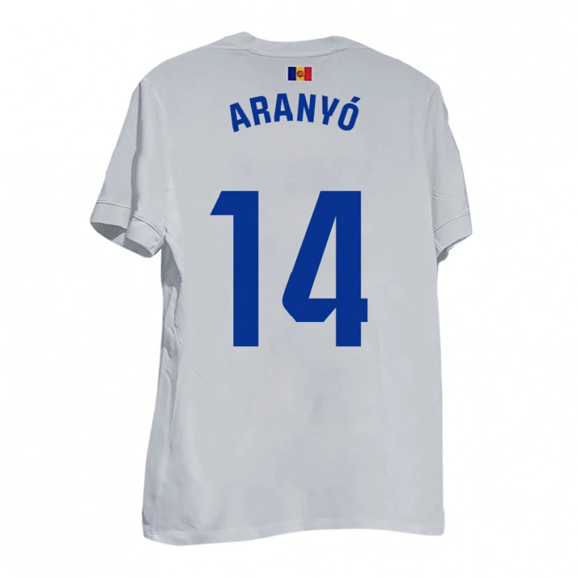 Danxen Mulher Camisola Marc Aranyó #14 Branco Azul Amarelo Alternativa 2025/26 Camisa Brasil