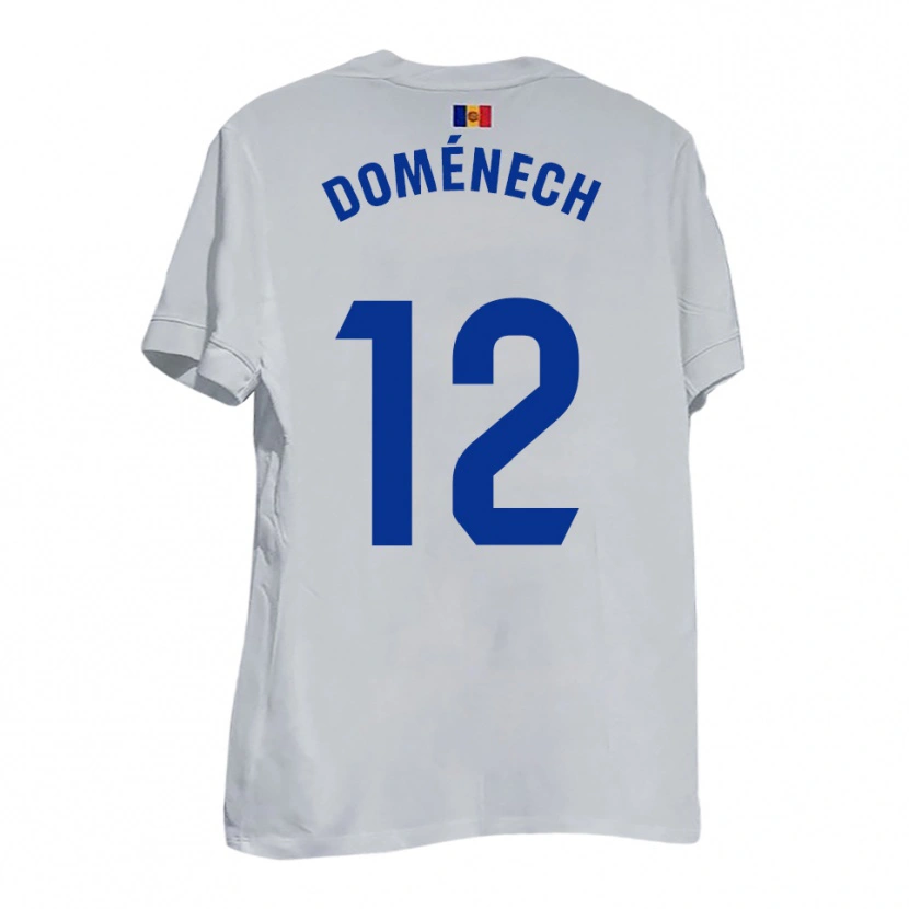 Danxen Mulher Camisola Marc Doménech #12 Branco Azul Amarelo Alternativa 2025/26 Camisa Brasil