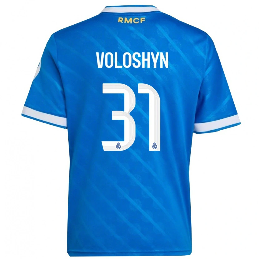 Danxen Mulher Camisola Ilya Voloshyn #31 Azul Branco Terceiro 2025/26 Camisa Brasil