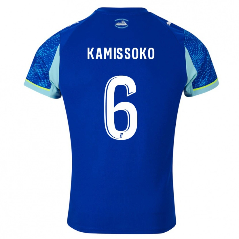 Danxen Mulher Camisola Nouhoum Kamissoko #6 Azul Celeste Branco Terceiro 2025/26 Camisa Brasil