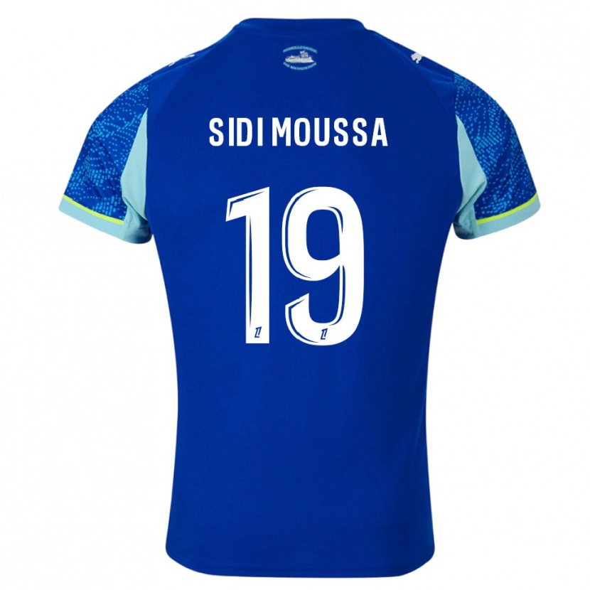Danxen Mulher Camisola Salima Sidi Moussa #19 Azul Celeste Branco Terceiro 2025/26 Camisa Brasil