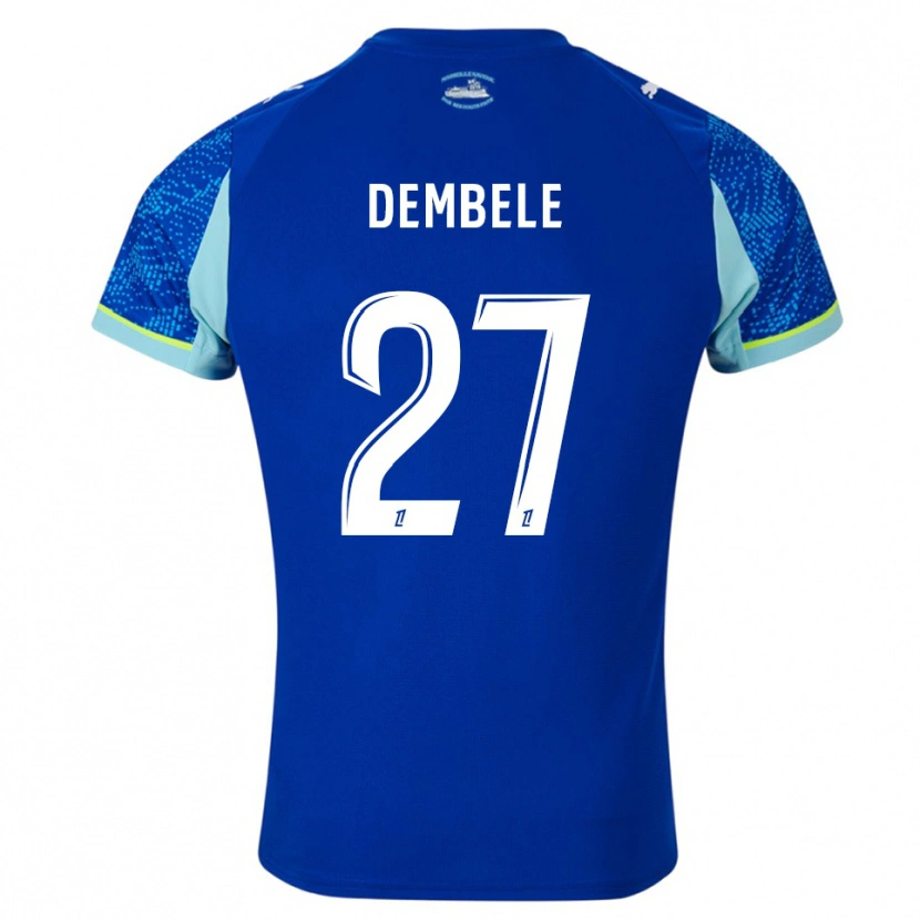 Danxen Mulher Camisola Coumba Dembélé #27 Azul Celeste Branco Terceiro 2025/26 Camisa Brasil