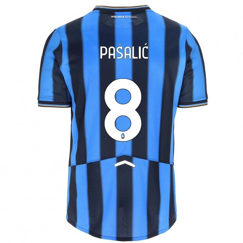 Danxen Criança Camisola Mario Pasalić #8 Azul Celeste Preto Principal 2025/26 Camisa Brasil