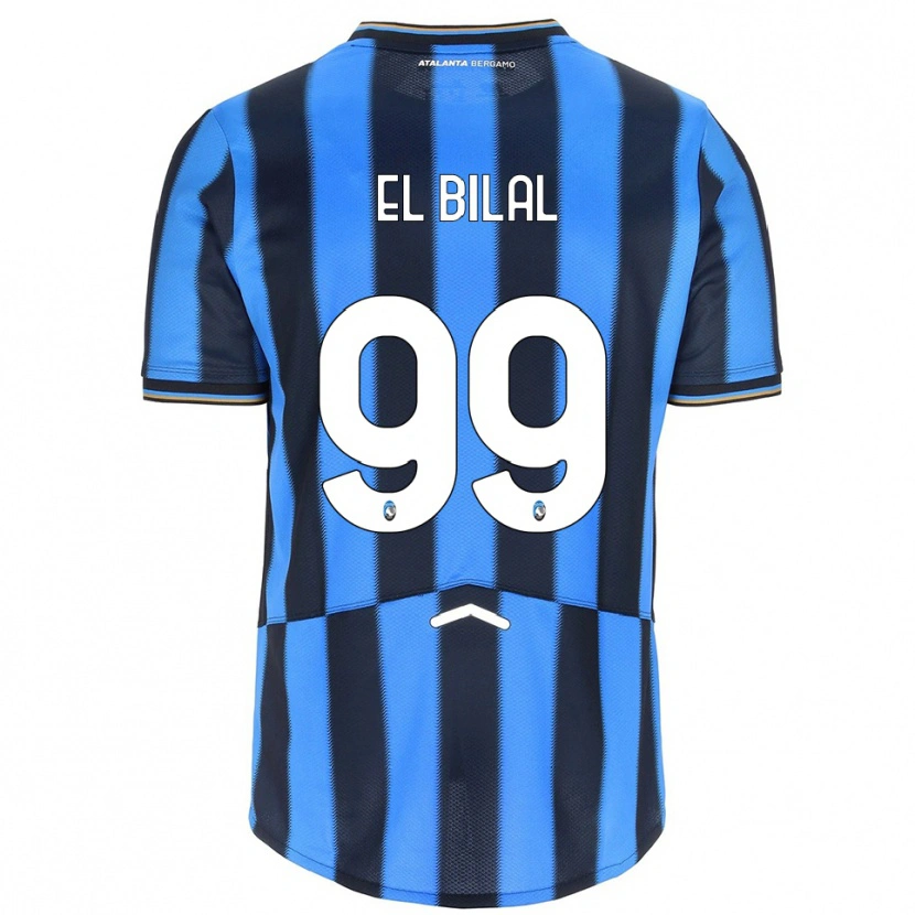Danxen Criança Camisola El Bilal Touré #99 Azul Celeste Preto Principal 2025/26 Camisa Brasil