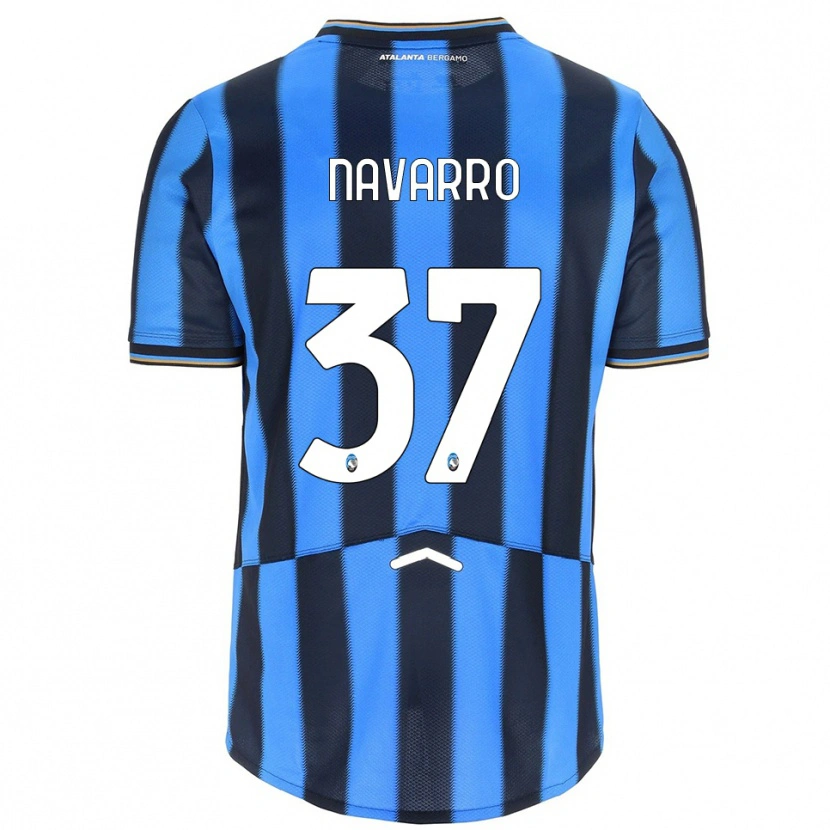 Danxen Criança Camisola Albert Navarro #37 Azul Celeste Preto Principal 2025/26 Camisa Brasil