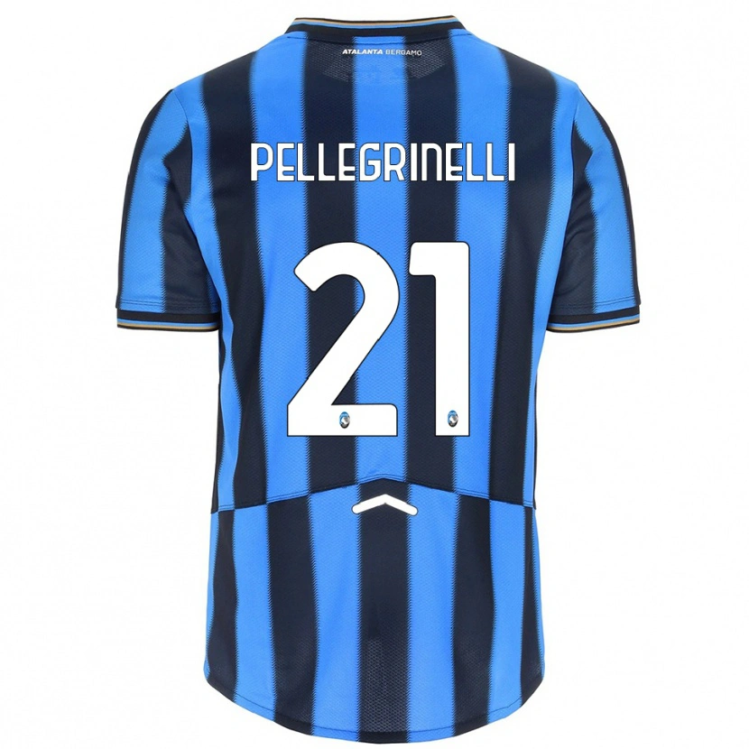 Danxen Criança Camisola Giorgia Pellegrinelli #21 Azul Celeste Preto Principal 2025/26 Camisa Brasil