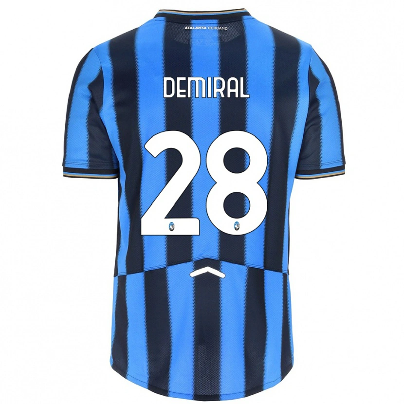 Danxen Criança Camisola Merih Demiral #28 Azul Celeste Preto Principal 2025/26 Camisa Brasil
