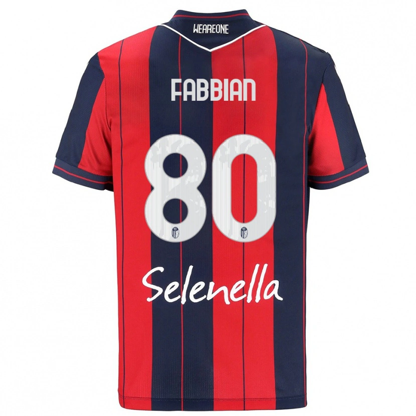 Danxen Criança Camisola Giovanni Fabbian #80 Vermelho Marinho Principal 2025/26 Camisa Brasil