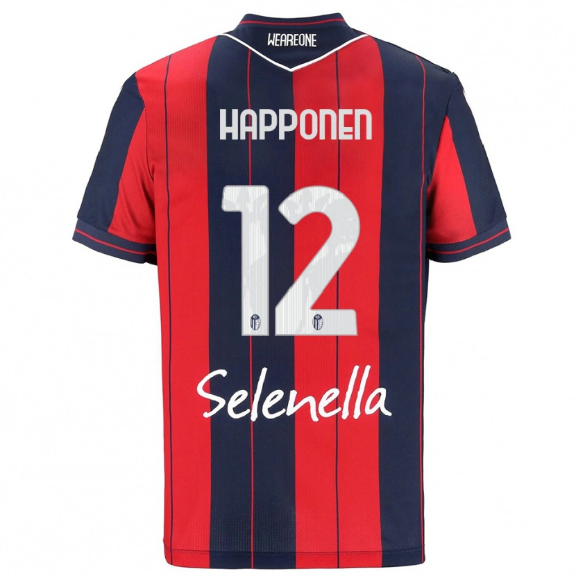 Danxen Criança Camisola Ukko Happonen #12 Vermelho Marinho Principal 2025/26 Camisa Brasil