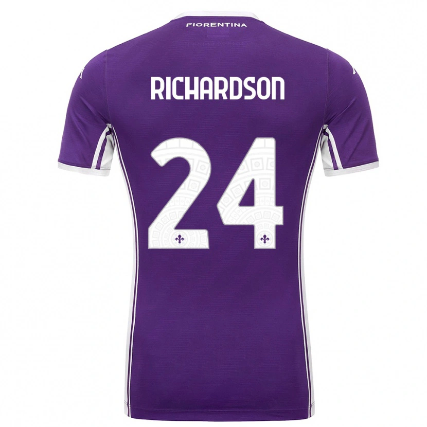 Danxen Criança Camisola Amir Richardson #24 Roxo Branco Principal 2025/26 Camisa Brasil