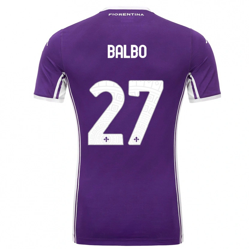 Danxen Criança Camisola Luis Balbo #27 Roxo Branco Principal 2025/26 Camisa Brasil