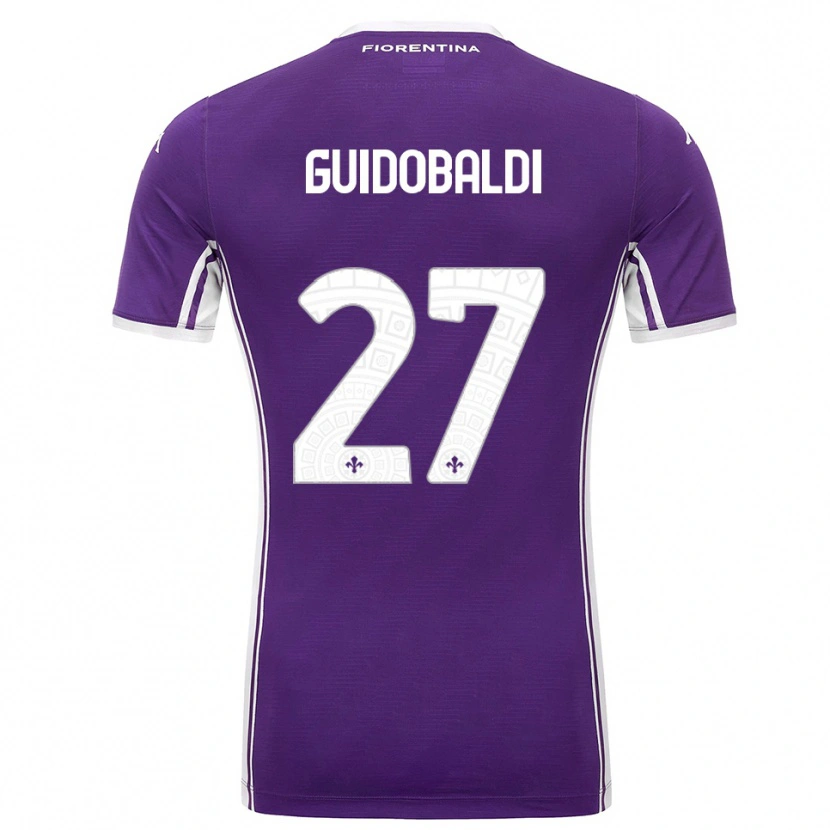 Danxen Criança Camisola Filippo Guidobaldi #27 Roxo Branco Principal 2025/26 Camisa Brasil