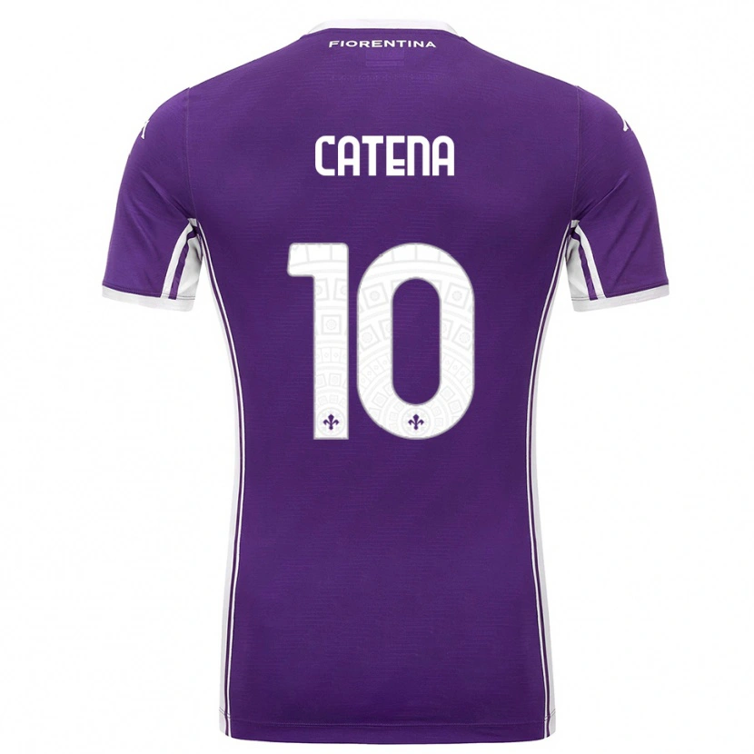 Danxen Criança Camisola Michela Catena #10 Roxo Branco Principal 2025/26 Camisa Brasil