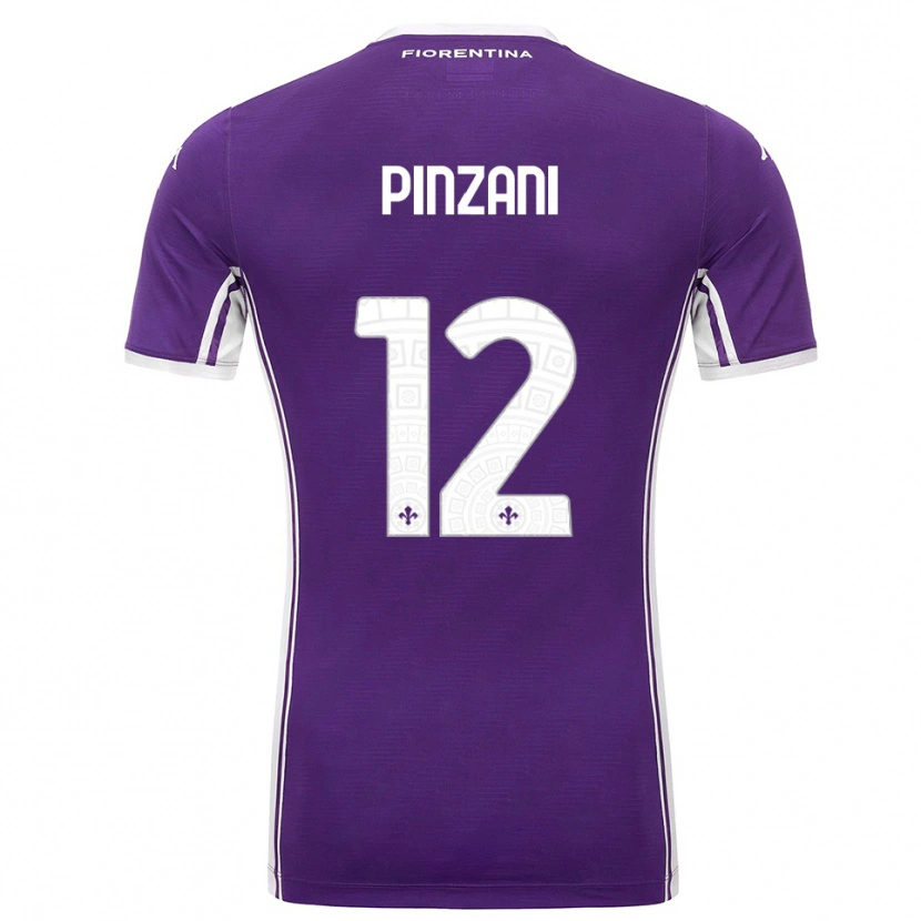 Danxen Criança Camisola Lorenzo Pinzani #12 Roxo Branco Principal 2025/26 Camisa Brasil