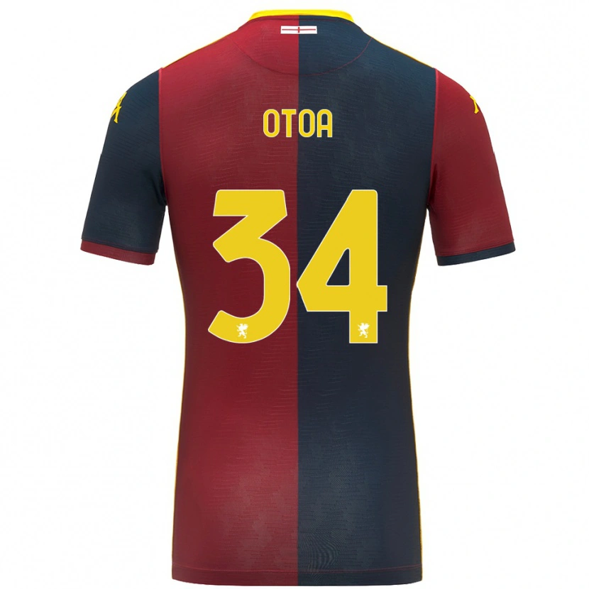 Danxen Criança Camisola Sebastian Otoa #34 Vermelho Azul Royal Principal 2025/26 Camisa Brasil