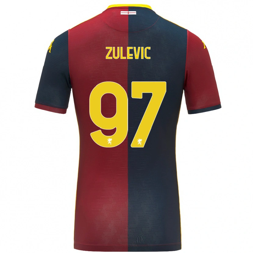 Danxen Criança Camisola Adam Zulevic #97 Vermelho Azul Royal Principal 2025/26 Camisa Brasil