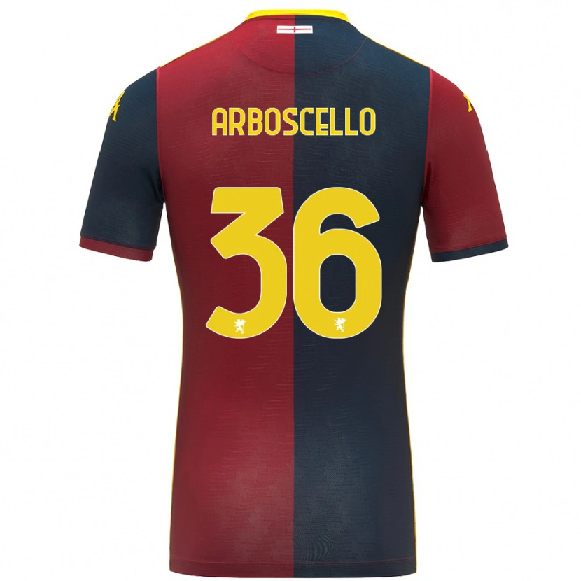 Danxen Criança Camisola Riccardo Arboscello #36 Vermelho Azul Royal Principal 2025/26 Camisa Brasil
