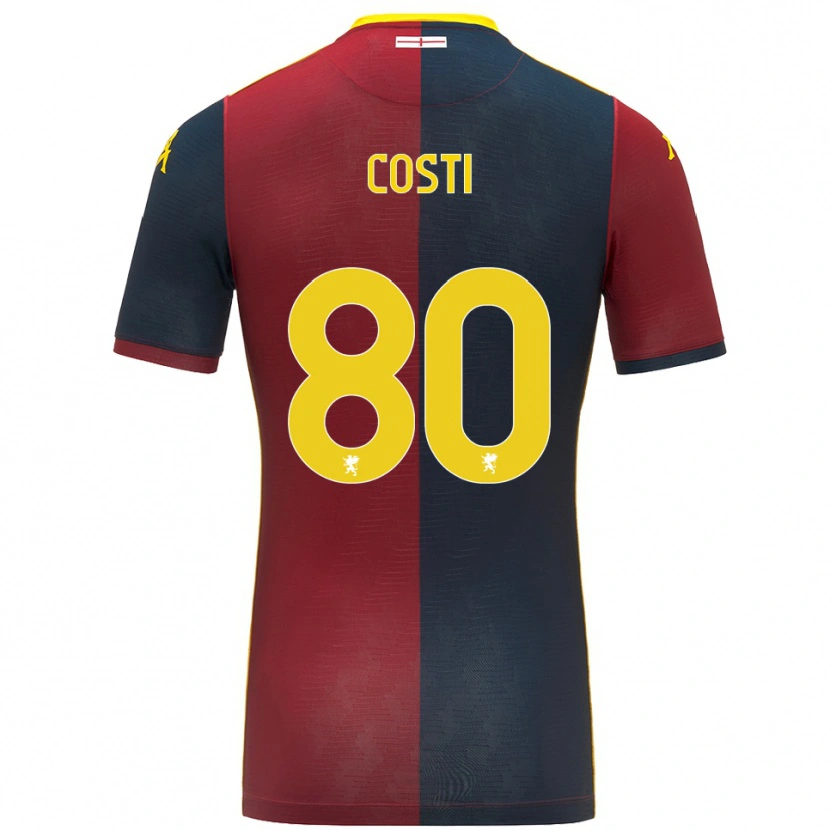 Danxen Criança Camisola Fabiana Costi #80 Vermelho Azul Royal Principal 2025/26 Camisa Brasil