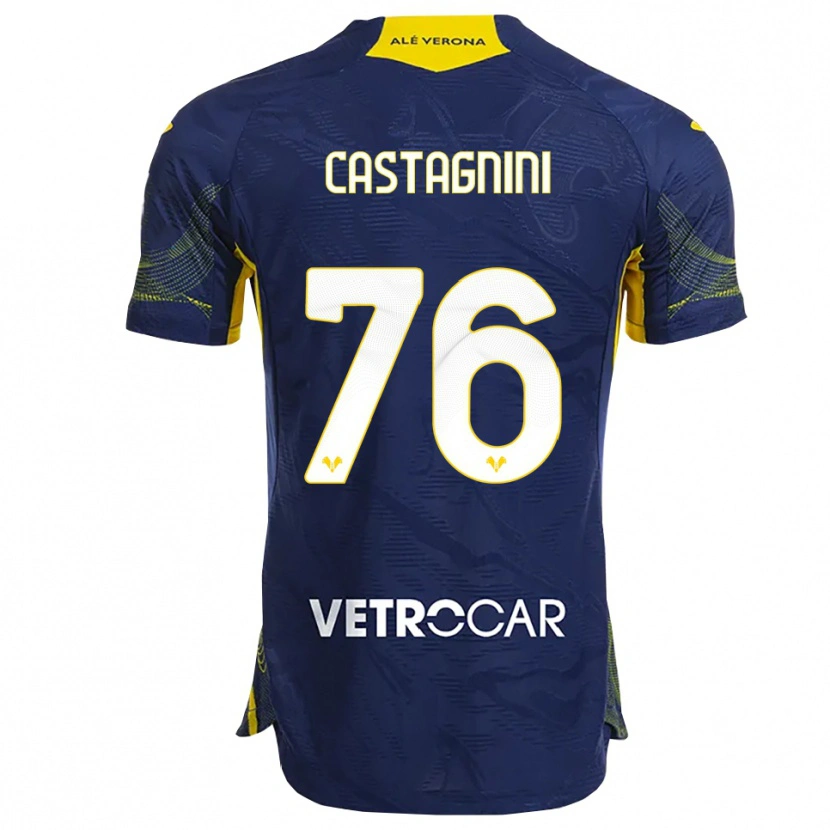 Danxen Criança Camisola Mirko Castagnini #76 Marinho Amarelo Principal 2025/26 Camisa Brasil