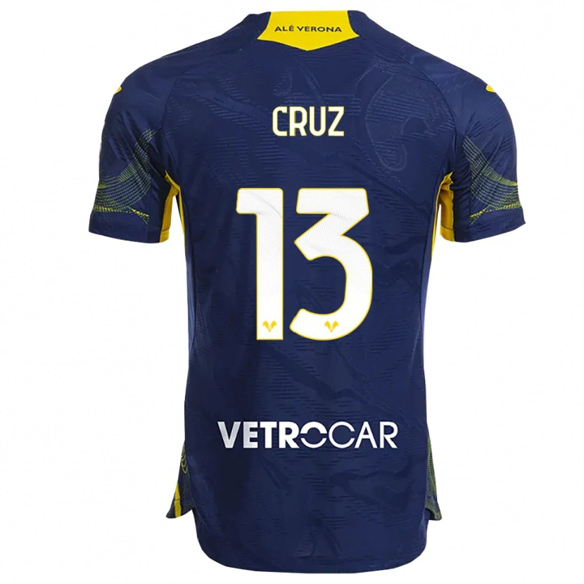 Danxen Criança Camisola Juan Manuel Cruz #13 Marinho Amarelo Principal 2025/26 Camisa Brasil