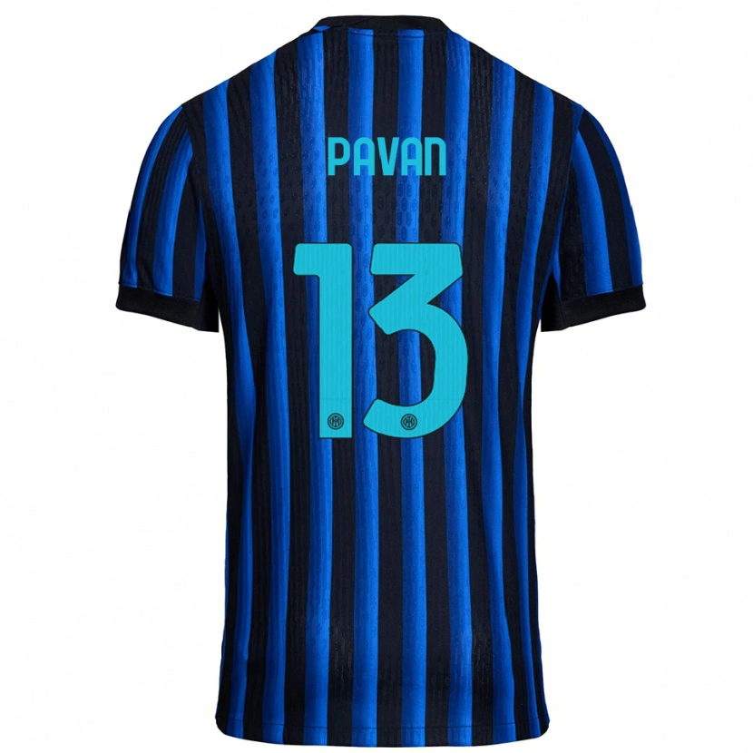 Danxen Criança Camisola Federico Pavan #13 Preto Azul Principal 2025/26 Camisa Brasil