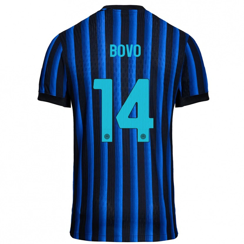 Danxen Criança Camisola Leonardo Bovo #14 Preto Azul Principal 2025/26 Camisa Brasil