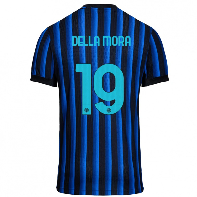 Danxen Criança Camisola Tommaso Della Mora #19 Preto Azul Principal 2025/26 Camisa Brasil