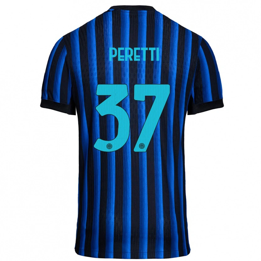 Danxen Criança Camisola Lorenzo Peretti #37 Preto Azul Principal 2025/26 Camisa Brasil
