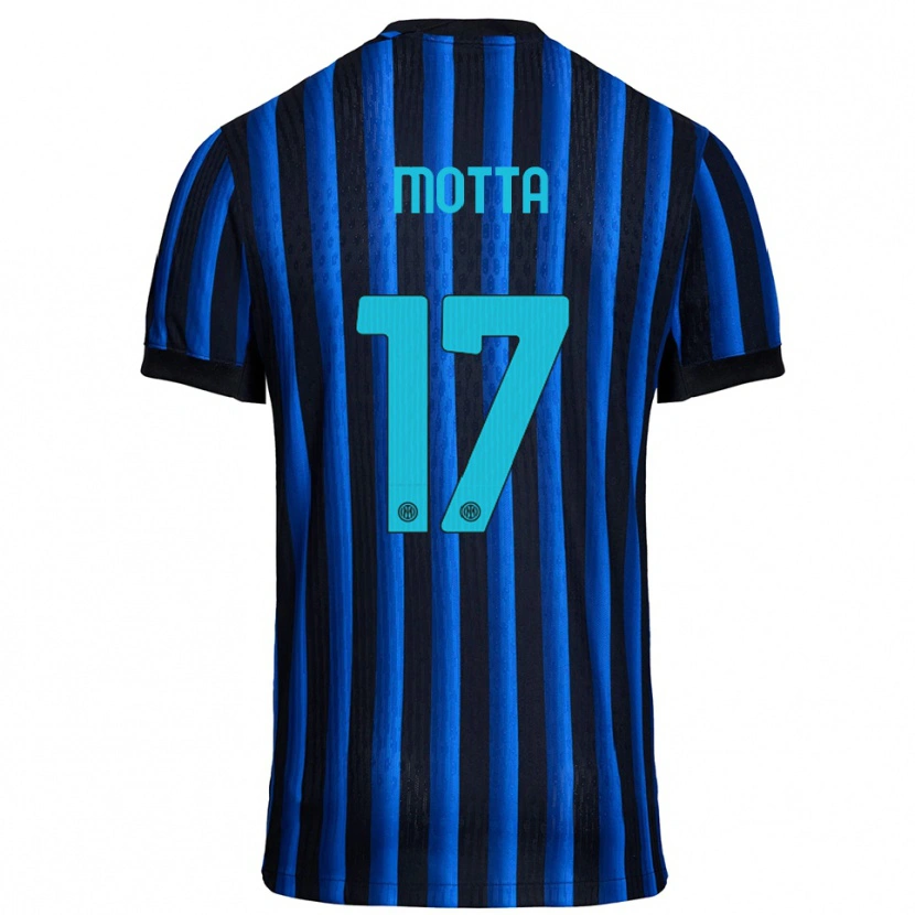 Danxen Criança Camisola Matteo Motta #17 Preto Azul Principal 2025/26 Camisa Brasil