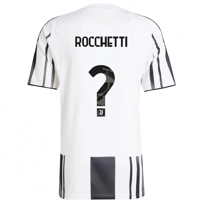 Danxen Criança Camisola Edoardo Rocchetti #0 Branco Preto Principal 2025/26 Camisa Brasil