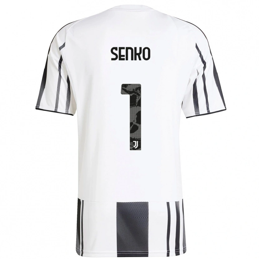 Danxen Criança Camisola Zsombor Senko #1 Branco Preto Principal 2025/26 Camisa Brasil