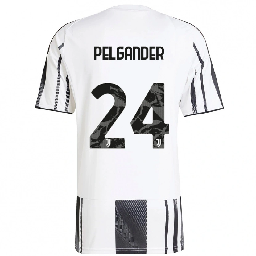 Danxen Criança Camisola Elsa Pelgander #24 Branco Preto Principal 2025/26 Camisa Brasil
