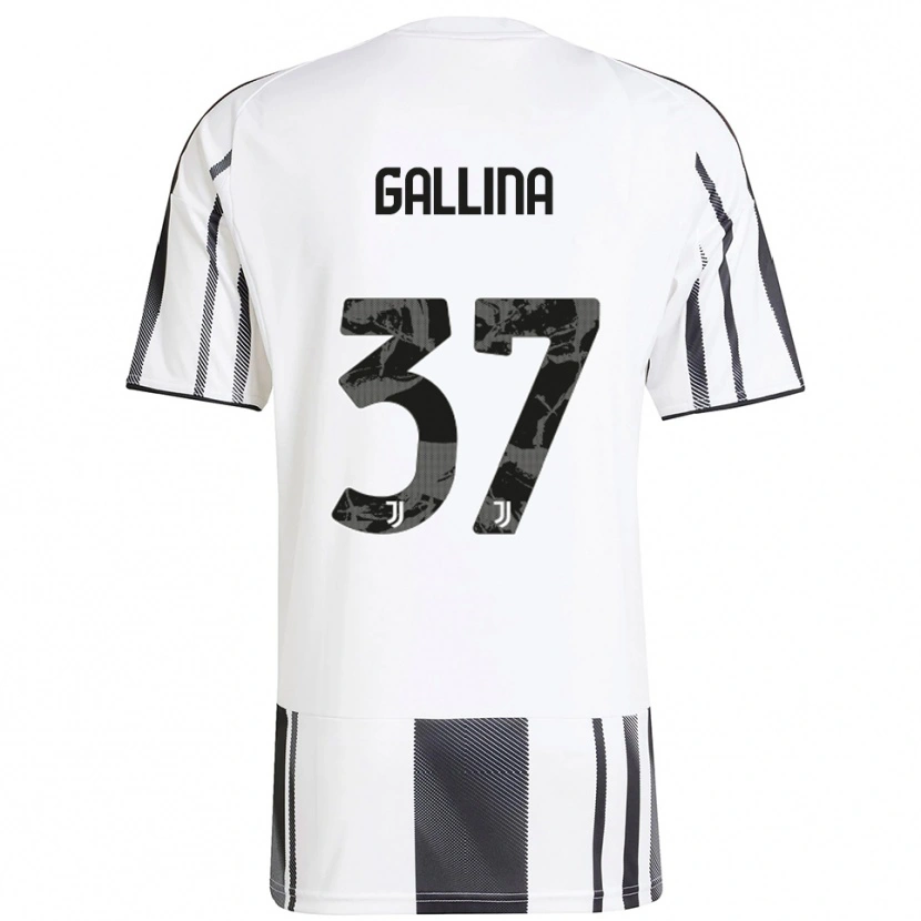 Danxen Criança Camisola Arianna Gallina #37 Branco Preto Principal 2025/26 Camisa Brasil