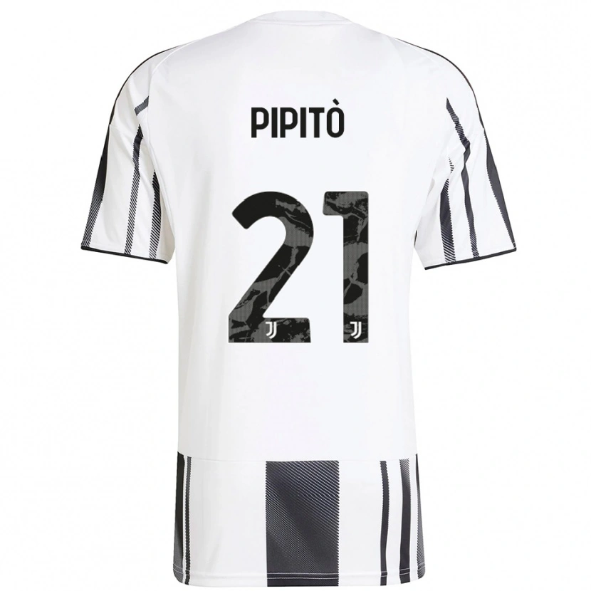 Danxen Criança Camisola Giuseppe Pipitò #21 Branco Preto Principal 2025/26 Camisa Brasil