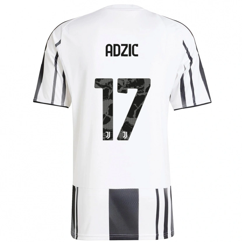Danxen Criança Camisola Vasilije Adžić #17 Branco Preto Principal 2025/26 Camisa Brasil