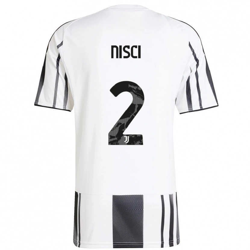 Danxen Criança Camisola Alessandro Nisci #2 Branco Preto Principal 2025/26 Camisa Brasil