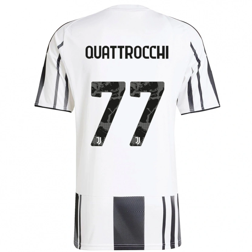Danxen Criança Camisola Juan Ignacio Quattrocchi #77 Branco Preto Principal 2025/26 Camisa Brasil
