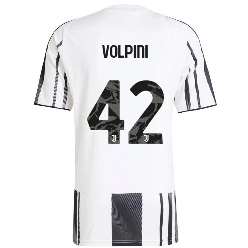 Danxen Criança Camisola Viola Volpini #42 Branco Preto Principal 2025/26 Camisa Brasil