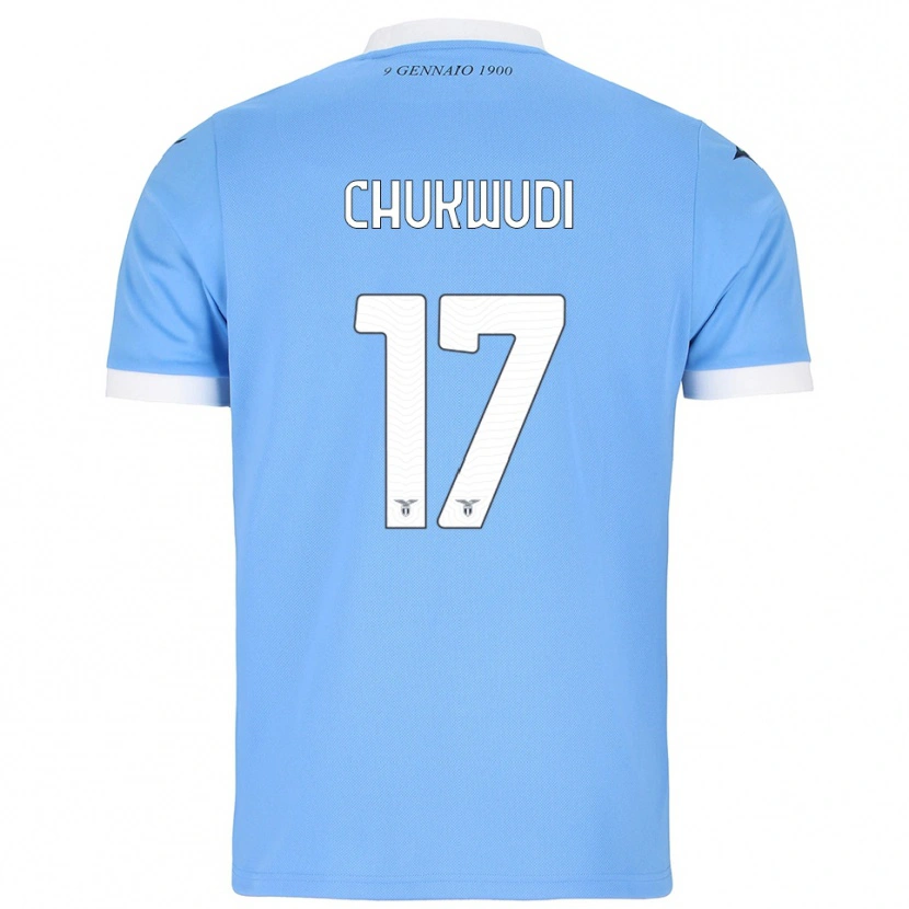 Danxen Criança Camisola Ogonna Franca Chukwudi #17 Azul Celeste Branco Principal 2025/26 Camisa Brasil